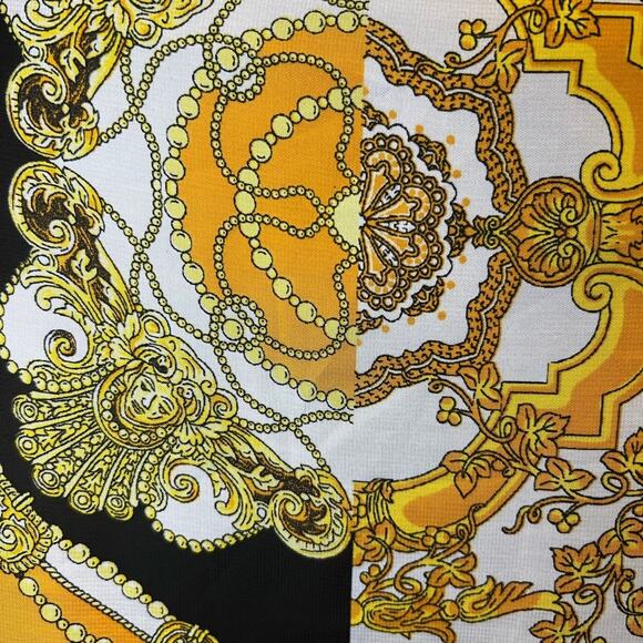 Coco Bianco Women's Abstract Shawl Blouse Size S - Picture 3 of 4